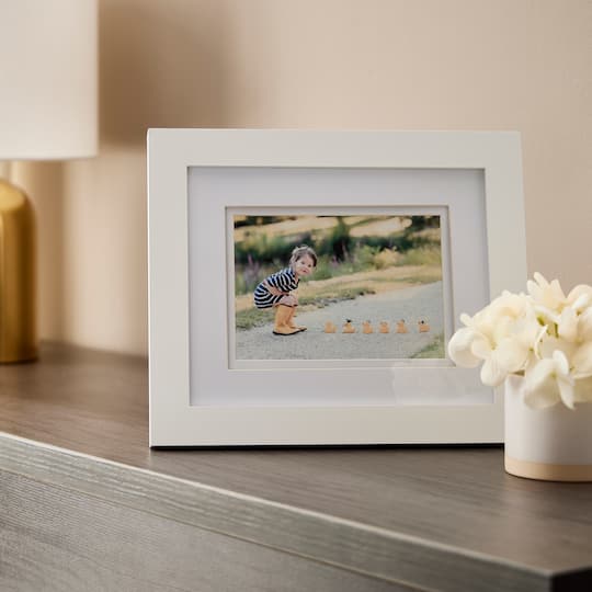Gallery White Frame with Double Mat by Studio Décor